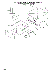 07 - Pedestal Parts (Not Included), Optional Parts (Not Included) parts for Whirlpool Washer GHW9100LQ2 from AppliancePartsPros.com