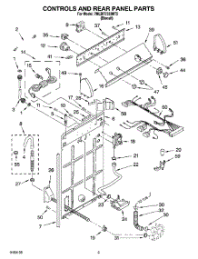 02 - Controls And Rear Panel Parts parts for Whirlpool Washer 7MLBR7333MT2 from AppliancePartsPros.com