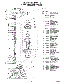 08 - Gearcase Parts parts for Whirlpool Washer 7MLBR8444MT2 from AppliancePartsPros.com