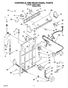 02 - Controls And Rear Panel Parts parts for Whirlpool Washer 7MLSR7103MQ1 from AppliancePartsPros.com