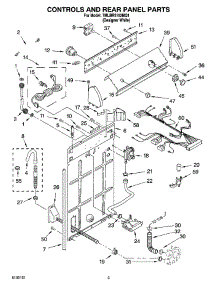 02 - Controls And Rear Panel Parts parts for Whirlpool Washer 7MLBR5102MQ1 from AppliancePartsPros.com