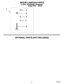 10 - Miscellaneous Parts Optional Parts (Not Included) parts for Whirlpool Washer 7MLBR8444MQ1 from AppliancePartsPros.com