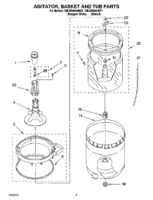 03 - Agitator, Basket And Tub Parts parts for Whirlpool Washer 7MLBR8444MT1 from AppliancePartsPros.com