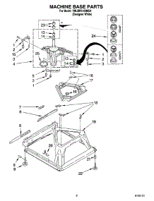 05 - Machine Base Parts parts for Whirlpool Washer 7MLBR5102MQ1 from AppliancePartsPros.com
