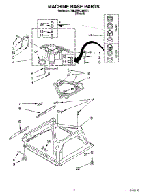 05 - Machine Base Parts parts for Whirlpool Washer 7MLBR7333MT1 from AppliancePartsPros.com