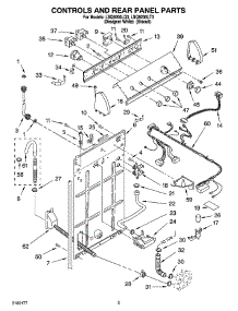 02 - Controls And Rear Panel Parts parts for Whirlpool Washer LSQ9200LT3 from AppliancePartsPros.com