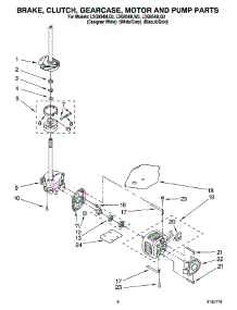 05 - Brake, Clutch, Gearcase, Motor And Pump Parts parts for Whirlpool Washer LSQ9549LG3 from AppliancePartsPros.com