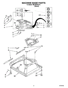 05 - Machine Base Parts parts for Whirlpool Washer 7MLSR8544JT6 from AppliancePartsPros.com