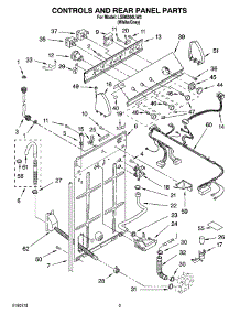 02 - Controls And Rear Panel Parts parts for Whirlpool Washer LSB6300LW3 from AppliancePartsPros.com