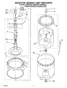 03 - Agitator, Basket And Tub Parts parts for Whirlpool Washer LSQ9549LW2 from AppliancePartsPros.com