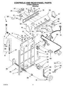 02 - Controls And Rear Panel Parts parts for Whirlpool Washer LSB6300LW2 from AppliancePartsPros.com