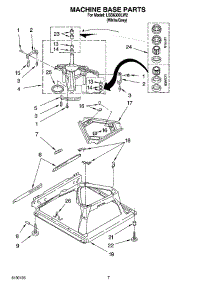 04 - Machine Base Parts parts for Whirlpool Washer LSB6300LW2 from AppliancePartsPros.com