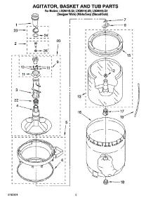 03 - Agitator, Basket And Tub Parts parts for Whirlpool Washer LSQ9010LW2 from AppliancePartsPros.com