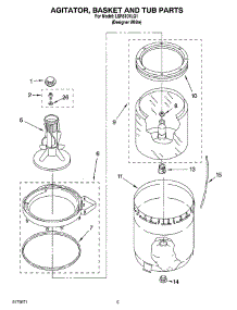 03 - Agitator, Basket And Tub Parts parts for Whirlpool Washer LSR5101LQ1 from AppliancePartsPros.com
