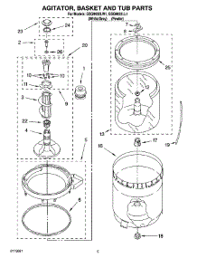 03 - Agitator, Basket And Tub Parts parts for Whirlpool Washer GSQ9632LW1 from AppliancePartsPros.com