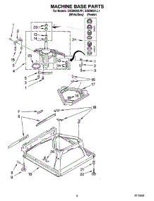 05 - Machine Base Parts parts for Whirlpool Washer GSQ9632LW1 from AppliancePartsPros.com
