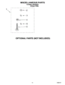 10 - Miscellaneous Parts - Optional Parts (Not Included) parts for Whirlpool Washer LXR5432KQ1 from AppliancePartsPros.com
