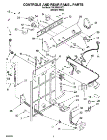 02 - Controls And Rear Panel Parts parts for Whirlpool Washer 7MLSR6332KQ3 from AppliancePartsPros.com