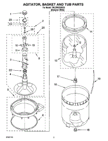 03 - Agitator, Basket And Tub Parts parts for Whirlpool Washer 7MLSR6332KQ3 from AppliancePartsPros.com