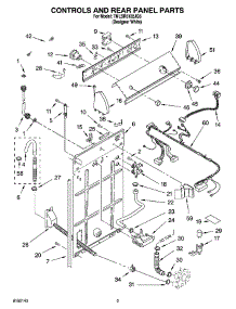 02 - Controls And Rear Panel Parts parts for Whirlpool Washer 7MLSR5132JQ5 from AppliancePartsPros.com