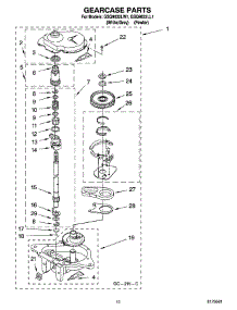 08 - Gearcase Parts parts for Whirlpool Washer GSQ9632LL1 from AppliancePartsPros.com