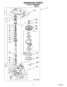 08 - Gearcase Parts parts for Whirlpool Washer 7MLBR6103MT1 from AppliancePartsPros.com