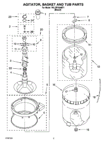 03 - Agitator, Basket And Tub Parts parts for Whirlpool Washer 7MLSR7534MT1 from AppliancePartsPros.com