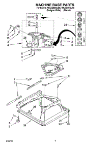 04 - Machine Base Parts parts for Whirlpool Washer 7MLSQ8543JT6 from AppliancePartsPros.com