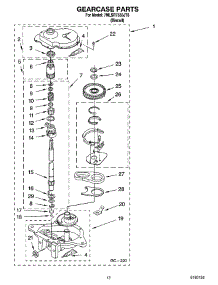 08 - Gearcase Parts parts for Whirlpool Washer 7MLSR7533JT6 from AppliancePartsPros.com