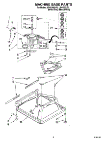 05 - Machine Base Parts parts for Whirlpool Washer LSN1000LW2 from AppliancePartsPros.com