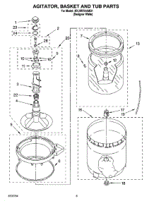 03 - Agitator, Basket And Tub Parts parts for Whirlpool Washer 2DLXR7244MQ1 from AppliancePartsPros.com