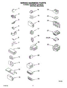 06 - Wiring Harness Parts parts for Whirlpool Washer LSN1000LG2 from AppliancePartsPros.com