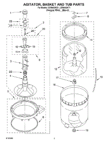 03 - Agitator, Basket And Tub Parts parts for Whirlpool Washer LSR8433KQ1 from AppliancePartsPros.com