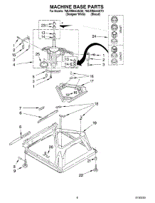 05 - Machine Base Parts parts for Whirlpool Washer 7MLBR8444MT0 from AppliancePartsPros.com