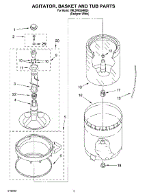 03 - Agitator, Basket And Tub Parts parts for Whirlpool Washer 7MLSR8534MQ0 from AppliancePartsPros.com
