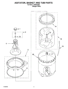 03 - Agitator, Basket And Tub Parts parts for Whirlpool Washer LSR6232JQ2 from AppliancePartsPros.com