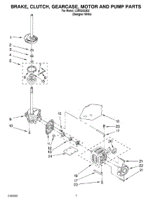 04 - Brake, Clutch, Gearcase, Motor And Pump Parts parts for Whirlpool Washer LSR6232JQ2 from AppliancePartsPros.com