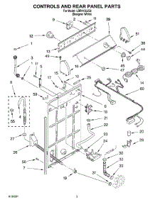 02 - Control And Rear Panel Parts parts for Whirlpool Washer LBR4132JQ2 from AppliancePartsPros.com