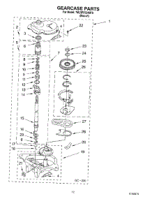 08 - Gearcase Parts parts for Whirlpool Washer 7MLSR7534MT0 from AppliancePartsPros.com