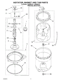 03 - Agitator, Basket And Tub Parts parts for Whirlpool Washer LSQ9600LW1 from AppliancePartsPros.com