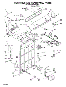 02 - Controls And Rear Panel Parts parts for Whirlpool Washer 7MLBR5102MQ0 from AppliancePartsPros.com