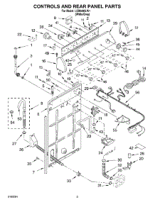 02 - Controls And Rear Panel Parts parts for Whirlpool Washer LSB6400LW1 from AppliancePartsPros.com