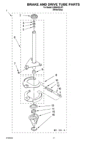 07 - Brake And Drive Tube Parts parts for Whirlpool Washer LSB6400LW1 from AppliancePartsPros.com