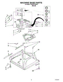 05 - Machine Base Parts parts for Whirlpool Washer 7MLBR7333MT0 from AppliancePartsPros.com