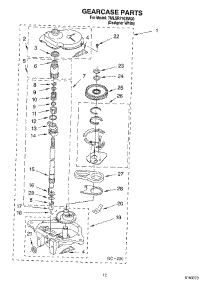 08 - Gearcase Parts parts for Whirlpool Washer 7MLSR7103MQ0 from AppliancePartsPros.com