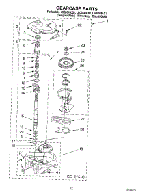 08 - Gearcase Parts parts for Whirlpool Washer LSQ9549LW1 from AppliancePartsPros.com