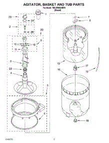 03 - Agitator, Basket And Tub Parts parts for Whirlpool Washer 7MLSR8523MT0 from AppliancePartsPros.com