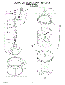 03 - Agitator, Basket And Tub Parts parts for Whirlpool Washer LSQ7030MQ0 from AppliancePartsPros.com