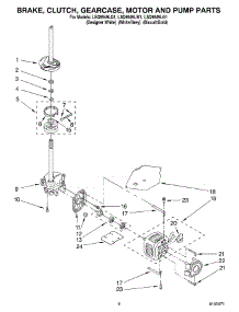05 - Brake, Clutch, Gearcase, Motor And Pump Parts parts for Whirlpool Washer LSQ9549LG1 from AppliancePartsPros.com