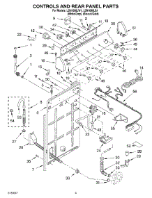 02 - Controls And Rear Panel Parts parts for Whirlpool Washer LSN1000LW1 from AppliancePartsPros.com